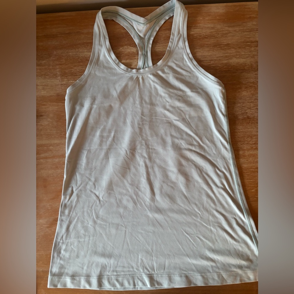 Lululemon Cool Racerback Tank Top Size 10 XL Sage green